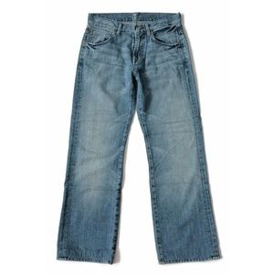 7 For All Mankind Jeans Straight Distressed Denim